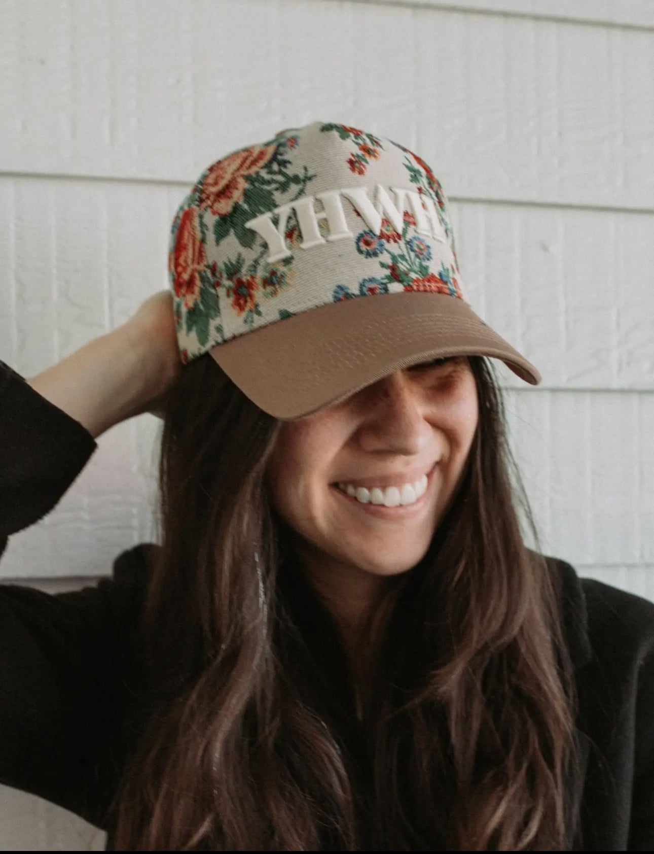 Yahweh "YHWH" Floral Trucker