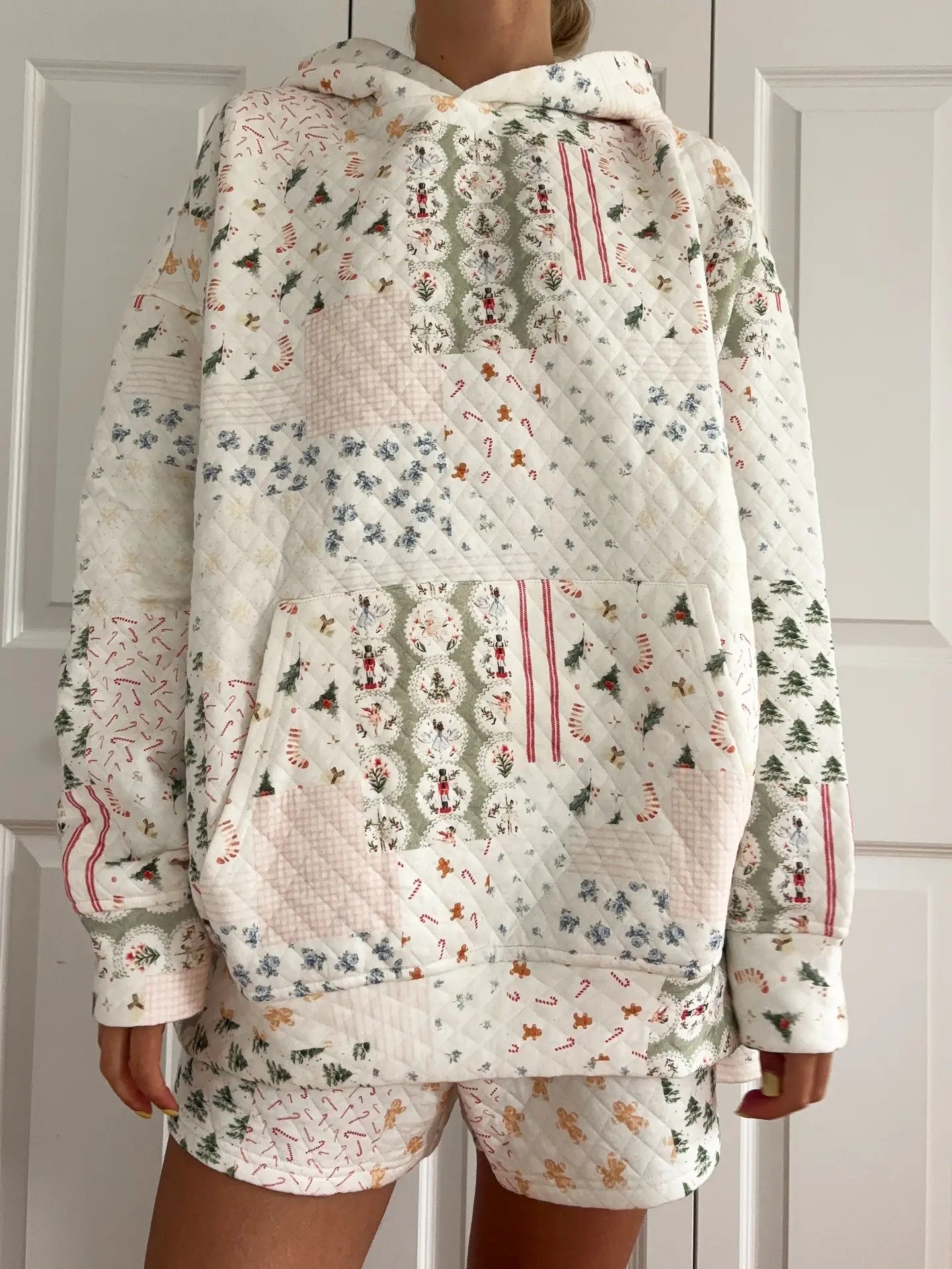 Christmas Quilted Hoodie PRE ORDER