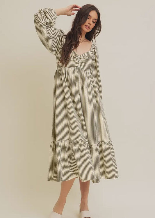 Selena Dress - Olive