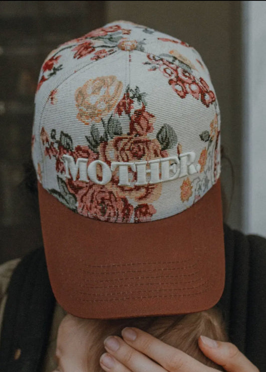 “MOTHER” Floral Trucker