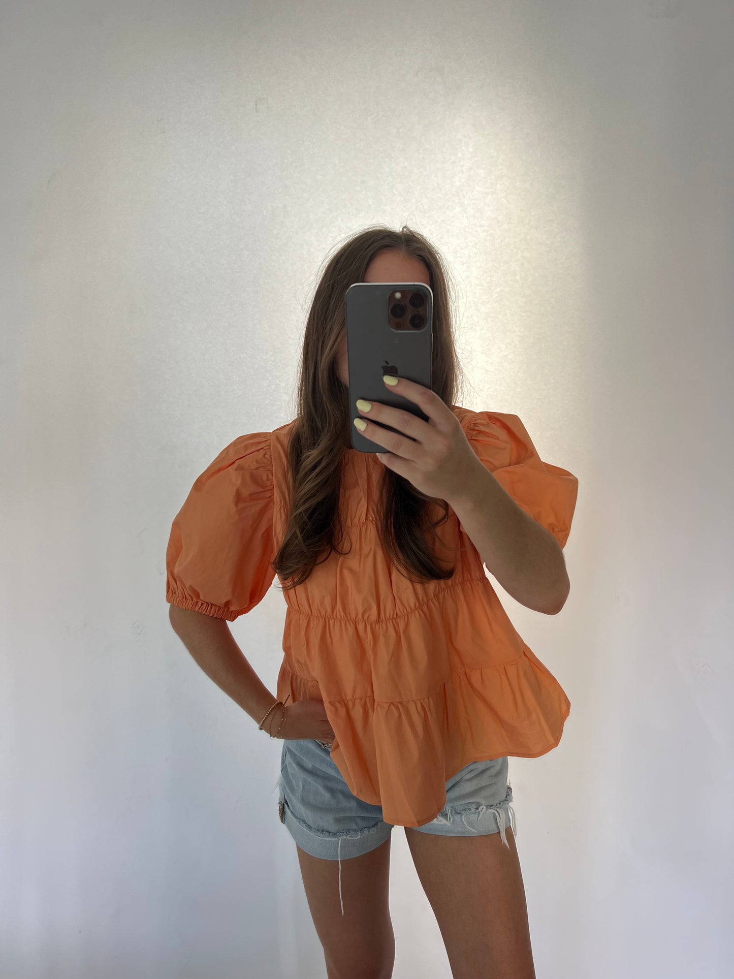 Paisley Puff Sleeve Blouse