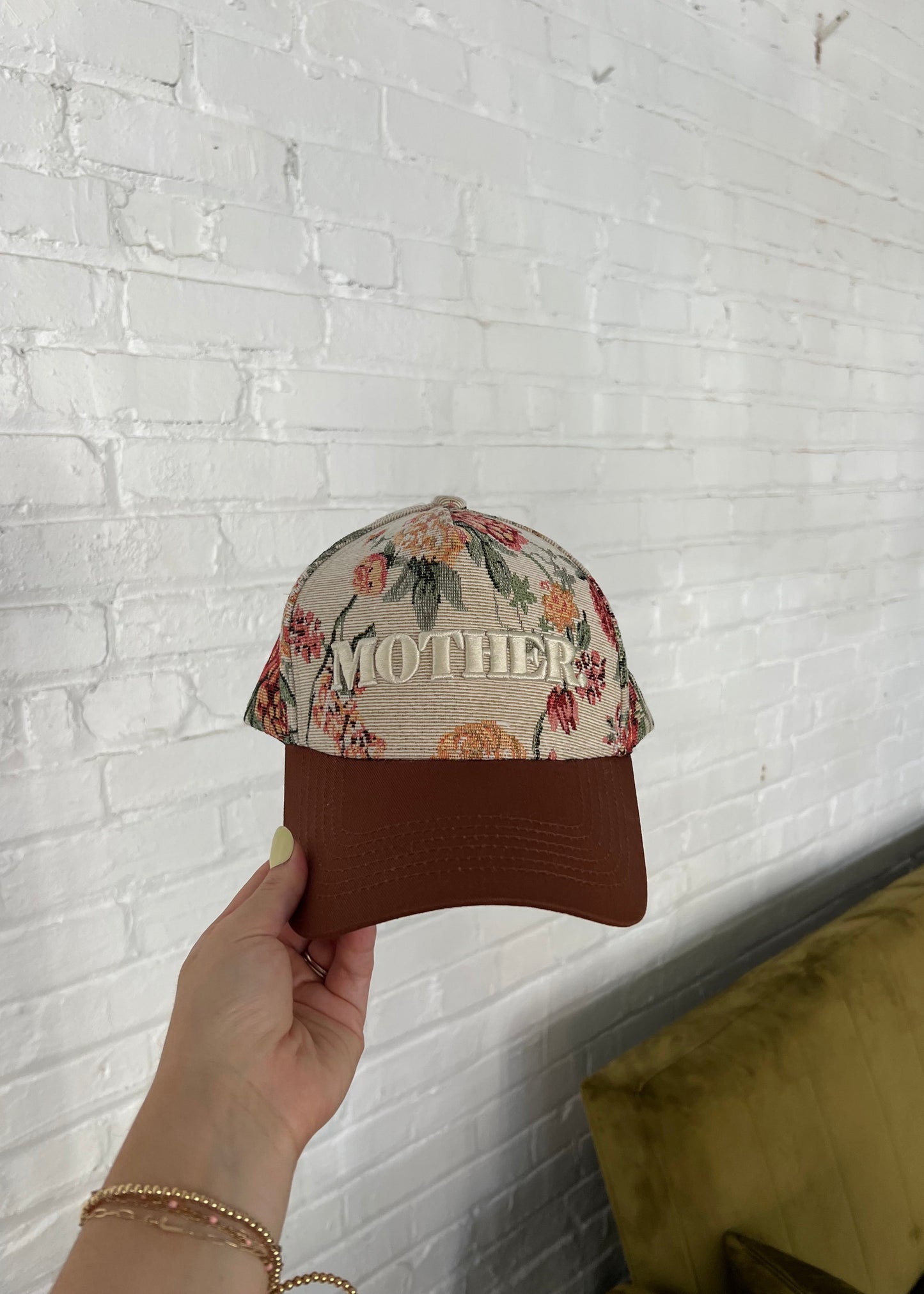 “MOTHER” Floral Trucker