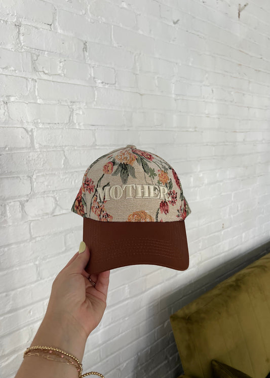 “MOTHER” Floral Trucker