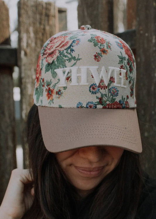 Yahweh "YHWH" Floral Trucker