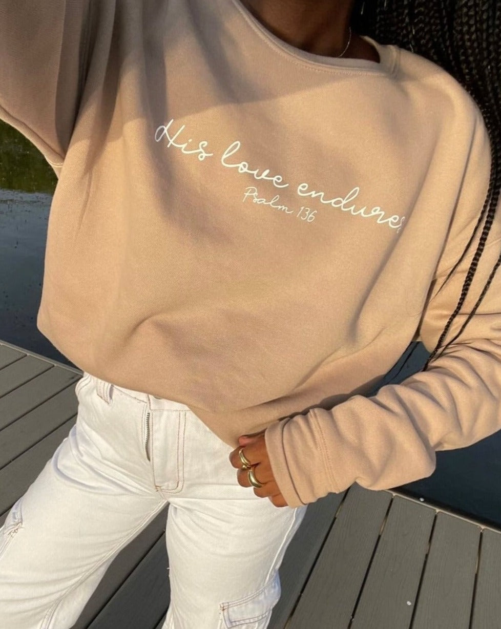 His Love Endures Crewneck