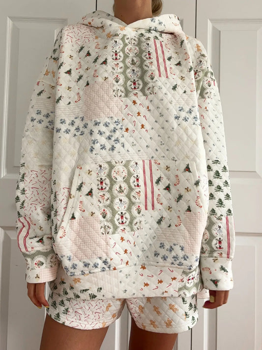 Christmas Quilted Hoodie PRE ORDER