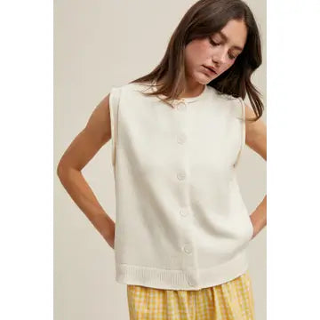 May Button Up Tank