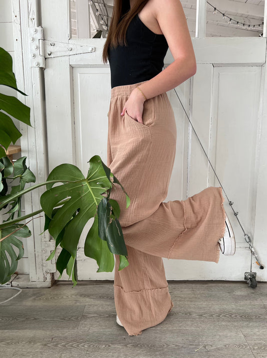 Honey Flowy Pants