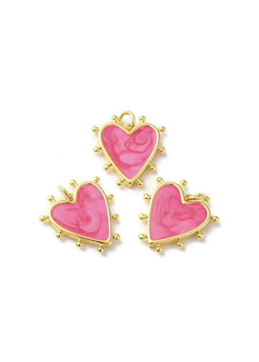 Pink Heart Charm